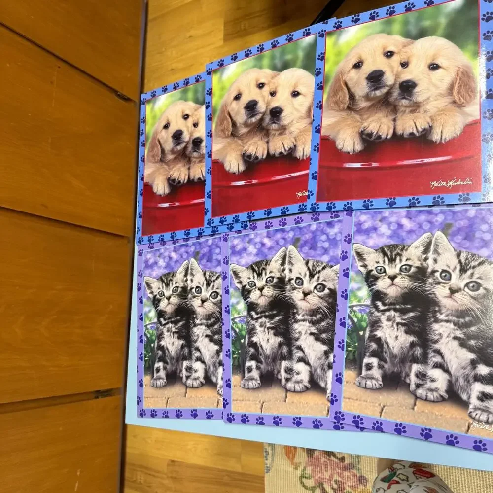 NEW Lot Of 6 Keith Kimberlin Folders Puppy Kitten Class Act 3 Hole
